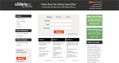 Desktop Screenshot of library.alibris.com